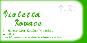 violetta kovacs business card